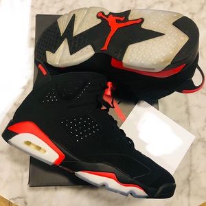 Jordan 6 Retro Infrared Black, like new